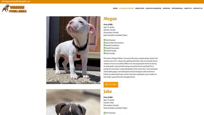 Guardianpitbullangels.com - Pit Bull Puppy Scam Review