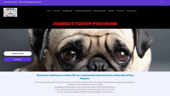 Joannapugshome.net - Pug Puppy Scam Review