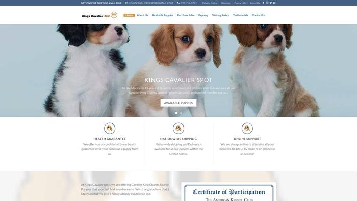 Kingscavalierspot.com - Cavalier King Charles Spaniel Puppy Scam Review