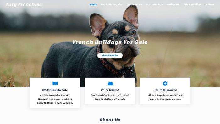 Laryfrenchies.com - French Bulldog Puppy Scam Review