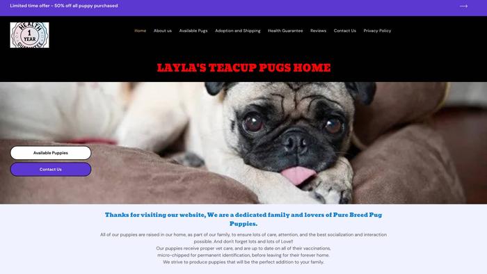 Laylateacuppugs.com - Pug Puppy Scam Review