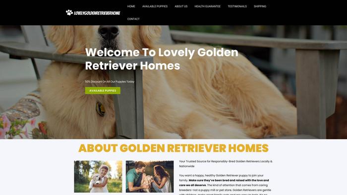 Lovelygoldenretrieverhome.com - Golden Retriever Puppy Scam Review