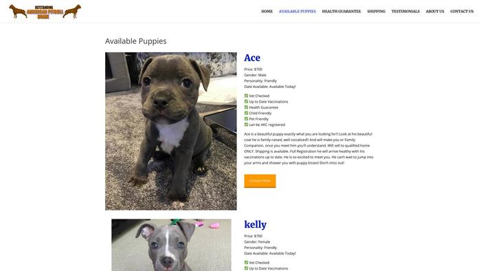 Outstandingamericanpitbullhome.com - Pit Bull Puppy Scam Review