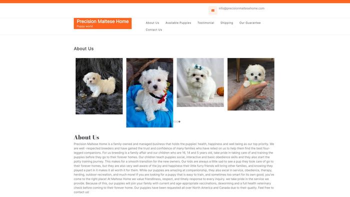 Precisionmaltesehome.com - Maltese Puppy Scam Review