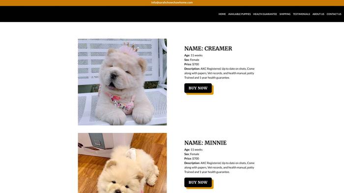 Sarahchowchowhome.com - Chowchow Puppy Scam Review