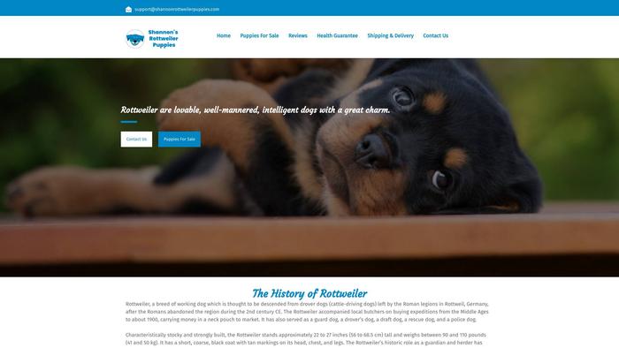 Shannonrottweilerpuppies.com - Rottweiler Puppy Scam Review