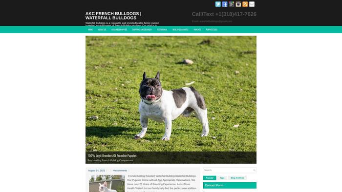 Waterfallbulldogs.com - French Bulldog Puppy Scam Review