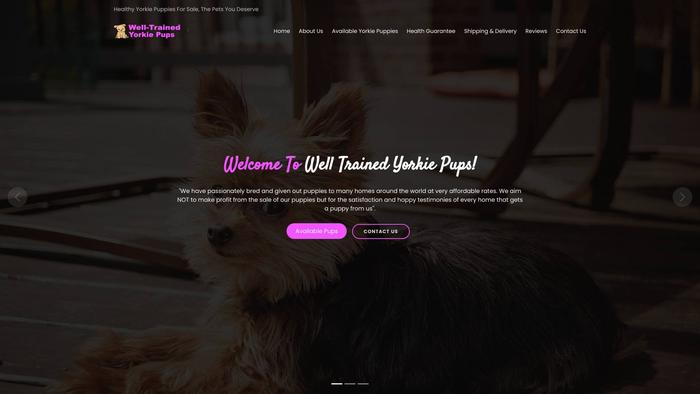 Welltrainedyorkiepups.com - Yorkshire Terrier Puppy Scam Review