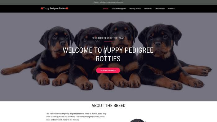 Yuppypedigreerotties.com - Rottweiler Puppy Scam Review