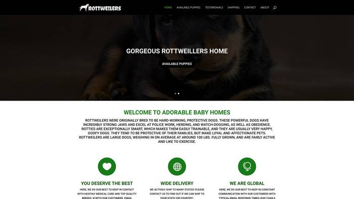 Adorablebabyhomes.com - Rottweiler Puppy Scam Review