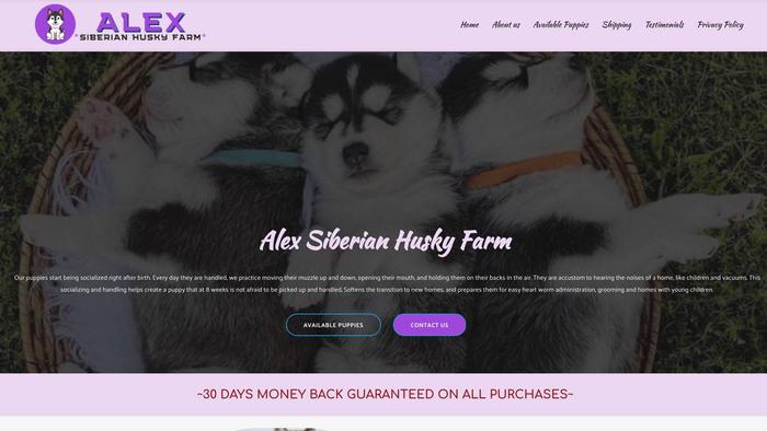 Alexsiberianhuskyfarm.com - Husky Puppy Scam Review