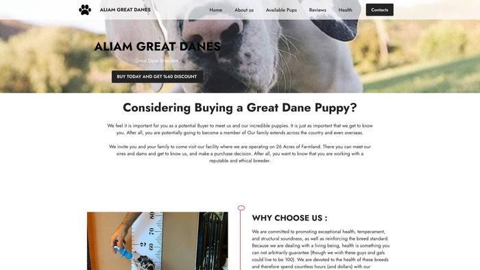 Aliamgreatdanes.com - Great Dane Puppy Scam Review