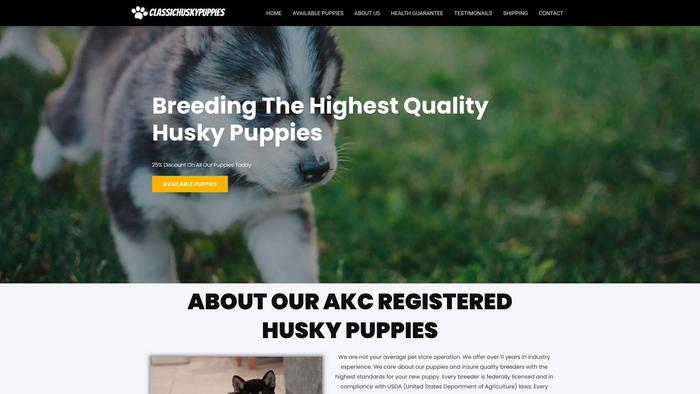 Classichuskypuppies.com - Husky Puppy Scam Review