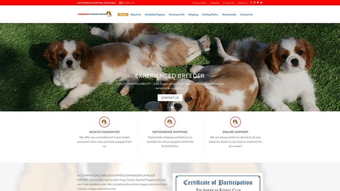 Compagnoncavalierpuppies.com - Cavalier King Charles Spaniel Puppy Scam Review