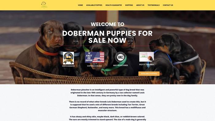 Dobermanpuppiesforsalenow.com - Doberman Pinscher Puppy Scam Review