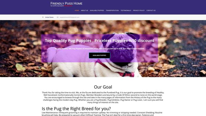 Friendlypughome.com - Pug Puppy Scam Review