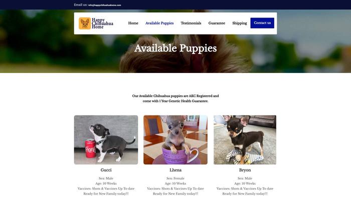 Happychihuahuahome.com - Chihuahua Puppy Scam Review