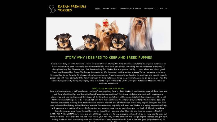 Kazanpremiumyorkies.com - Yorkshire Terrier Puppy Scam Review