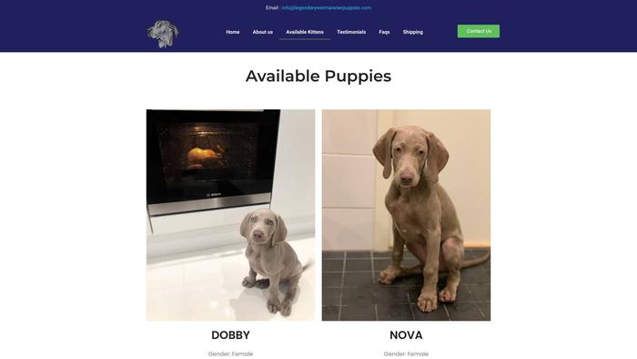 Legendaryweimaranerpuppies.com - Weimaraner Puppy Scam Review