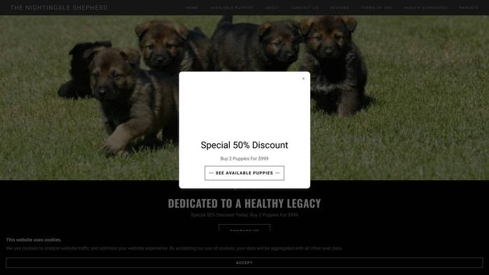 Nightingaleshepherd.com - Germanshepherd Puppy Scam Review