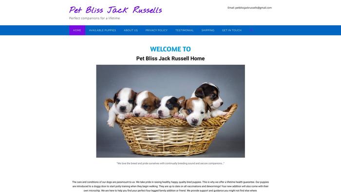 Petblissjackrussells.com - Jack Russell Terrier Puppy Scam Review