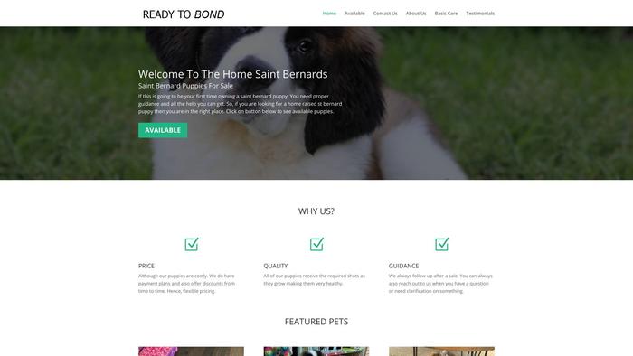 Readytobond.com - Saint Bernard Puppy Scam Review