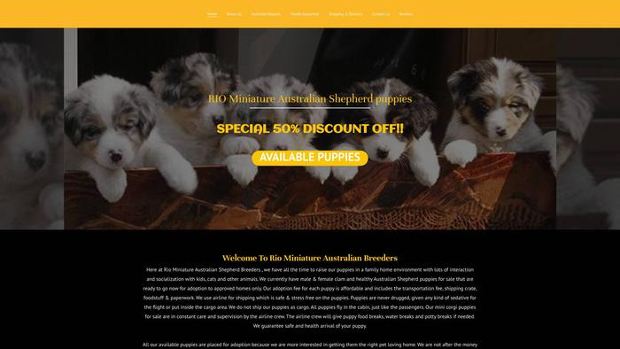 Rioaustralianshepherds.com - Germanshepherd Puppy Scam Review