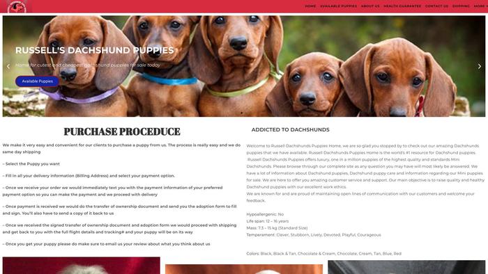 Russelldachshundpuppy.com - Dachshund Puppy Scam Review