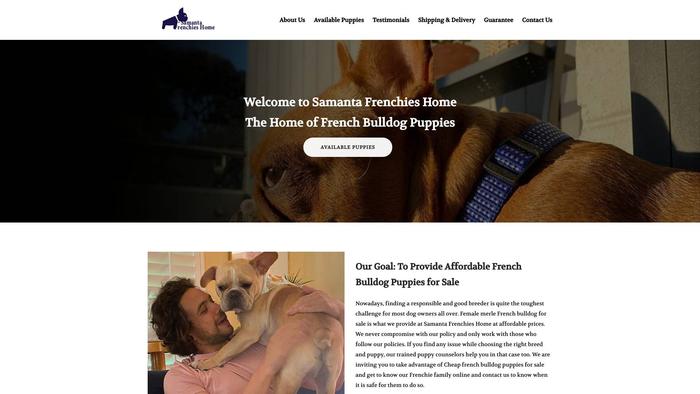 Samantafrenchieshome.com - French Bulldog Puppy Scam Review