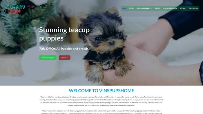 Vinspupshome.com - Yorkshire Terrier Puppy Scam Review