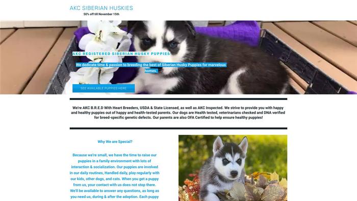 Akcsiberianhuskies.net - Husky Puppy Scam Review