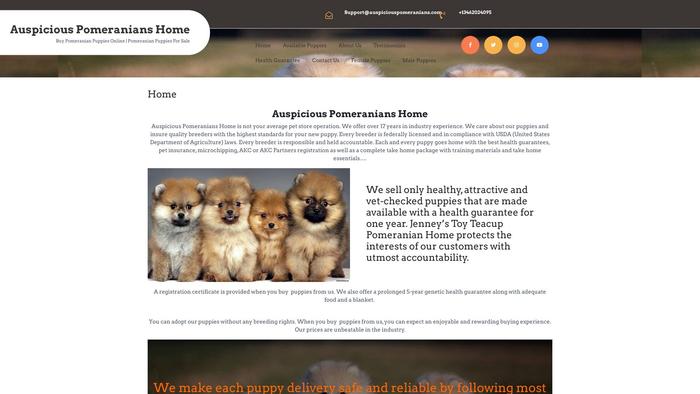 Auspiciouspomeranians.com - Pomeranian Puppy Scam Review