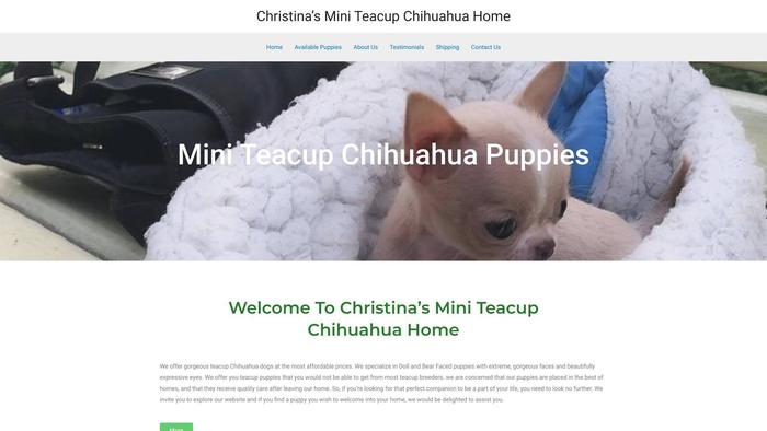 Christinasminiteacupchihuahuahome.com - Chihuahua Puppy Scam Review