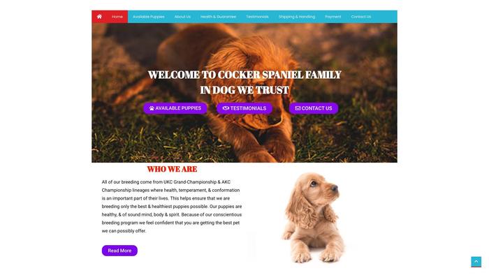 Cockerspanielfamily.com - Cockerspaniel Puppy Scam Review