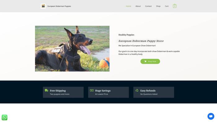 Europeandobermanpupystore.com - Doberman Pinscher Puppy Scam Review