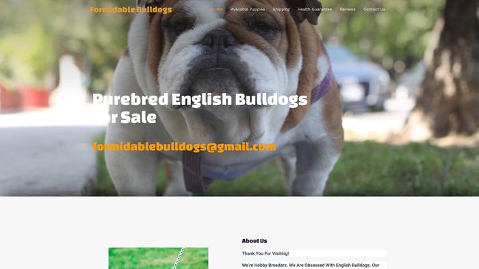 Formidablebulldogs.com - English Bulldog Puppy Scam Review