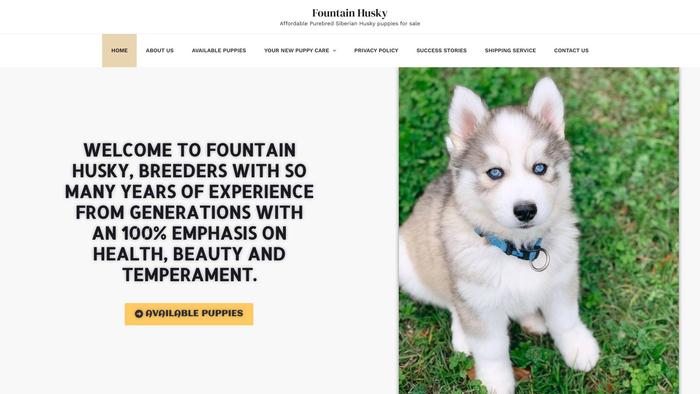 Fountainhusky.com - Husky Puppy Scam Review