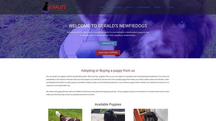 Geraldnewfiedogs.com - Saint Bernard Puppy Scam Review