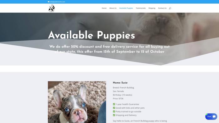 Jadafrenchie.com - French Bulldog Puppy Scam Review