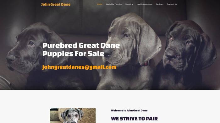 Johngreatdane.com - Great Dane Puppy Scam Review