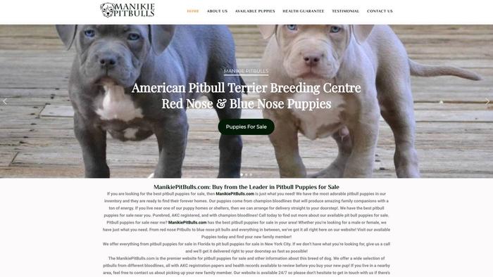 Manikiepitbulls.com - Pit Bull Puppy Scam Review