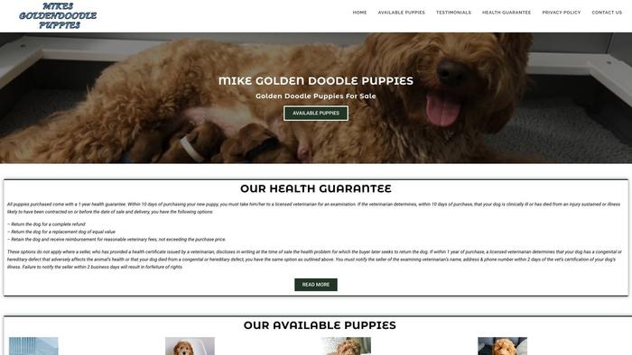 Mikesgoldendoodlepuppies.com - Golden Doodle Puppy Scam Review