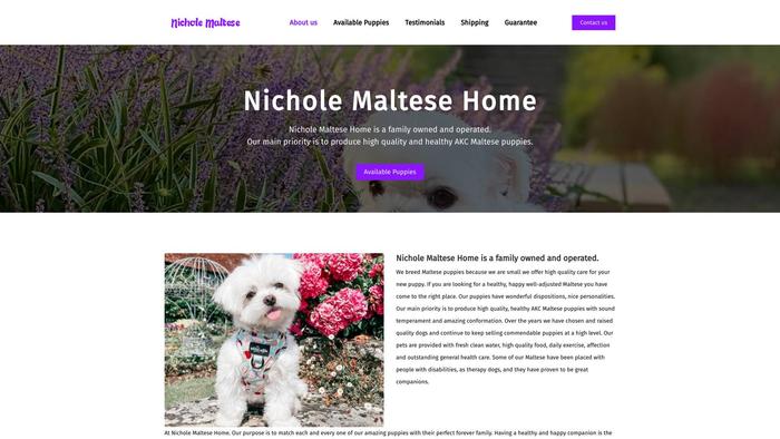 Nicholemaltesehome.com - Maltese Puppy Scam Review