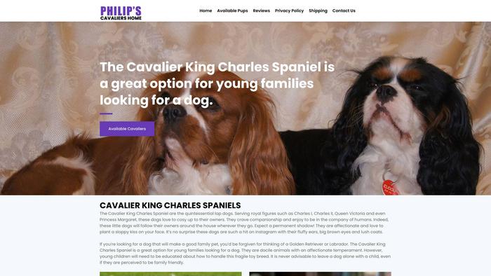 Philipscavaliershome.com - Cavalier King Charles Spaniel Puppy Scam Review