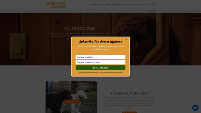 Rashcarlgoldendoodle.com - Golden Doodle Puppy Scam Review