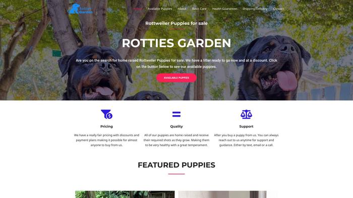 Rottiesgarden.com - Rottweiler Puppy Scam Review