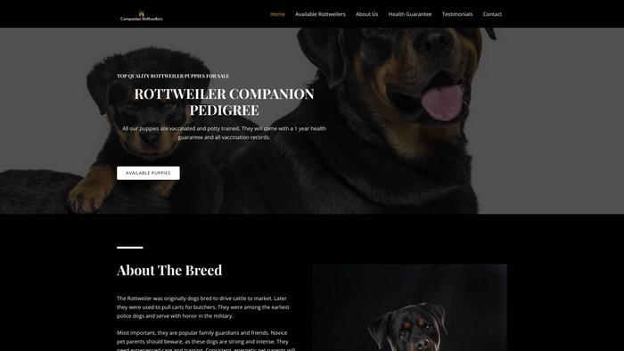 Rottweilercompanion.com - Rottweiler Puppy Scam Review