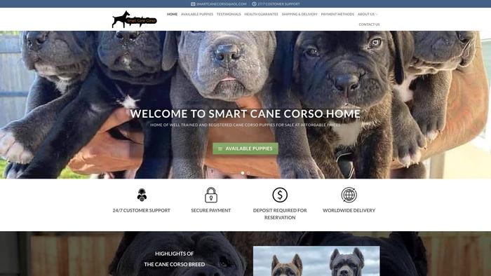 Smartcanecorso.com - Cane Corso Puppy Scam Review