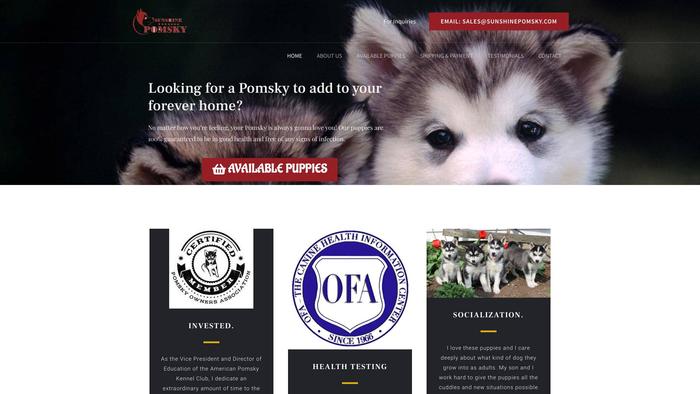 Sunshinepomsky.com - Pomeranian Puppy Scam Review