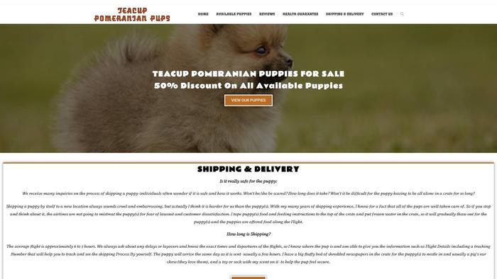 Teacuppomeranianpups.net - Pomeranian Puppy Scam Review